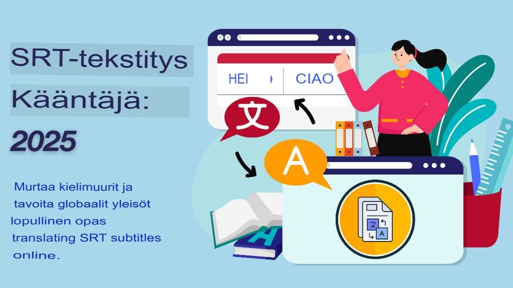 Parhaat SRT-tekstitysten kääntäjät verkossa: vuoden 2025 vertailu