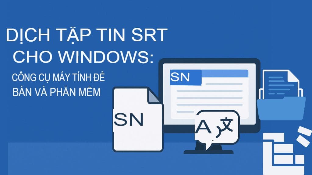 Dịch tệp SRT cho Windows: Công cụ và phần mềm máy tính để bàn