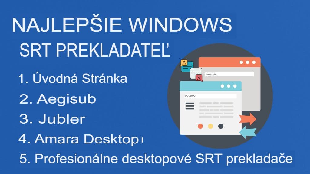 Preklad súborov SRT pre Windows: Nástroje a softvér pre počítače