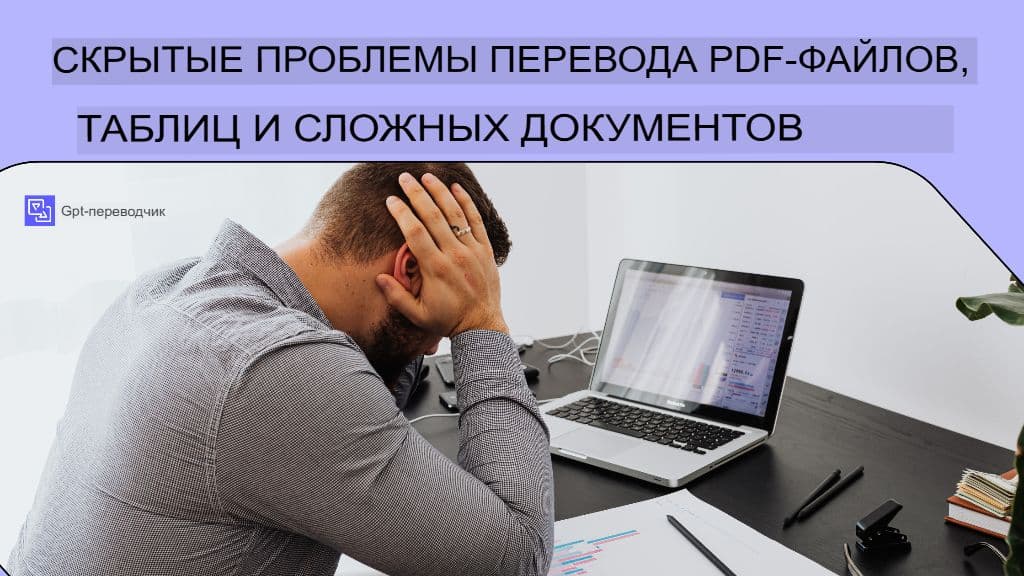 Скрытые сложности перевода PDF-файлов, таблиц и сложных документов