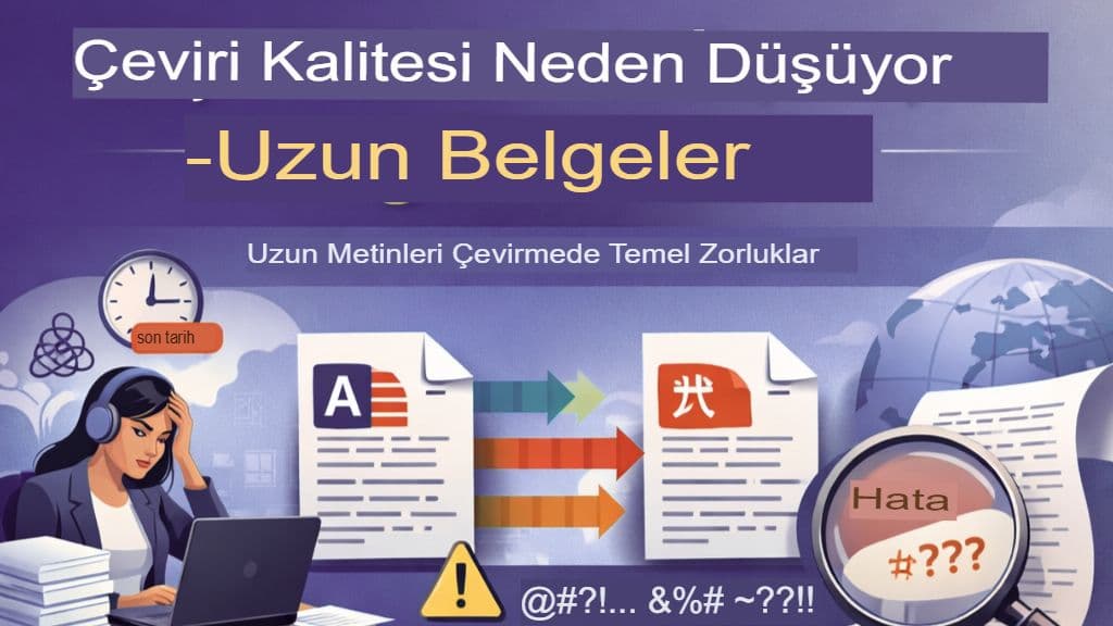 Uzun Belgelerde Çeviri Kalitesi Neden Düşer?