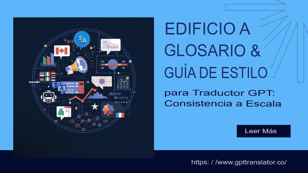 Creación de un glosario y una guía de estilo para GPT Translator: coherencia a gran escala